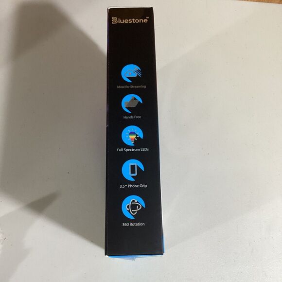 Bluestone Color Ring Media Kit LEDRGB 9 Colors 8"Ring Light Phone - Picture 3 of 4